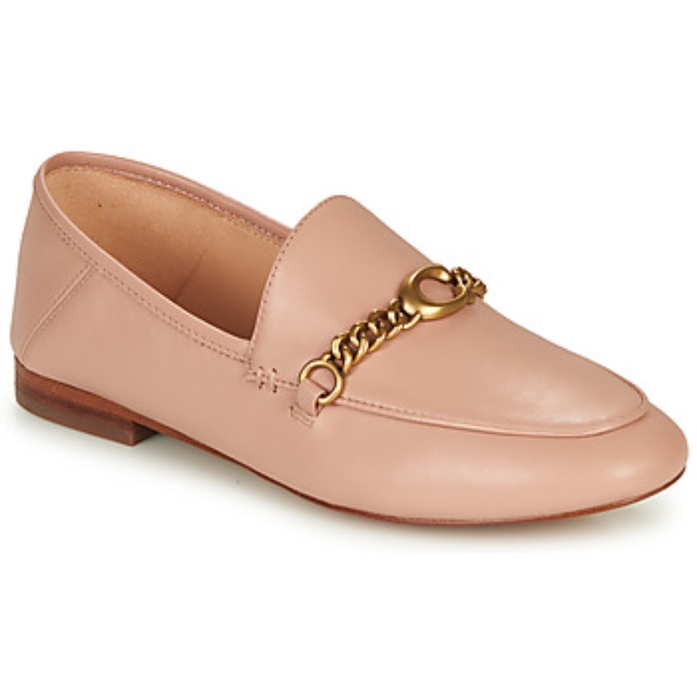 COACH Helena C Chain Leather Loafers - Picture 2 of 4